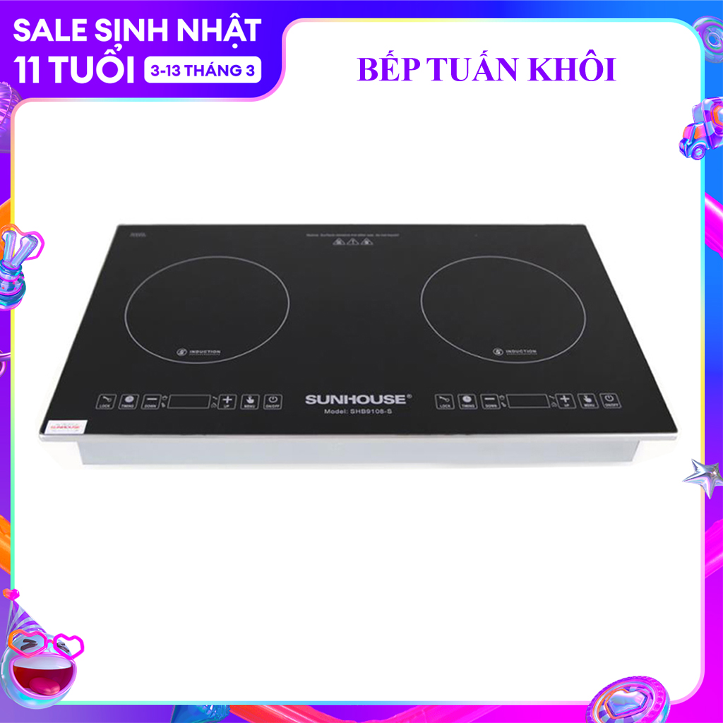 Bếp điện từ sunhouse SHB9108-S.