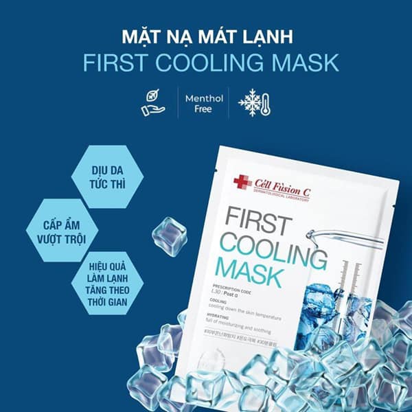 Mặt Nạ Cấp Ẩm Và Làm Dịu Da Khẩn Cấp Cell Fusion C First Cooling Mask (27g x 5 miếng)