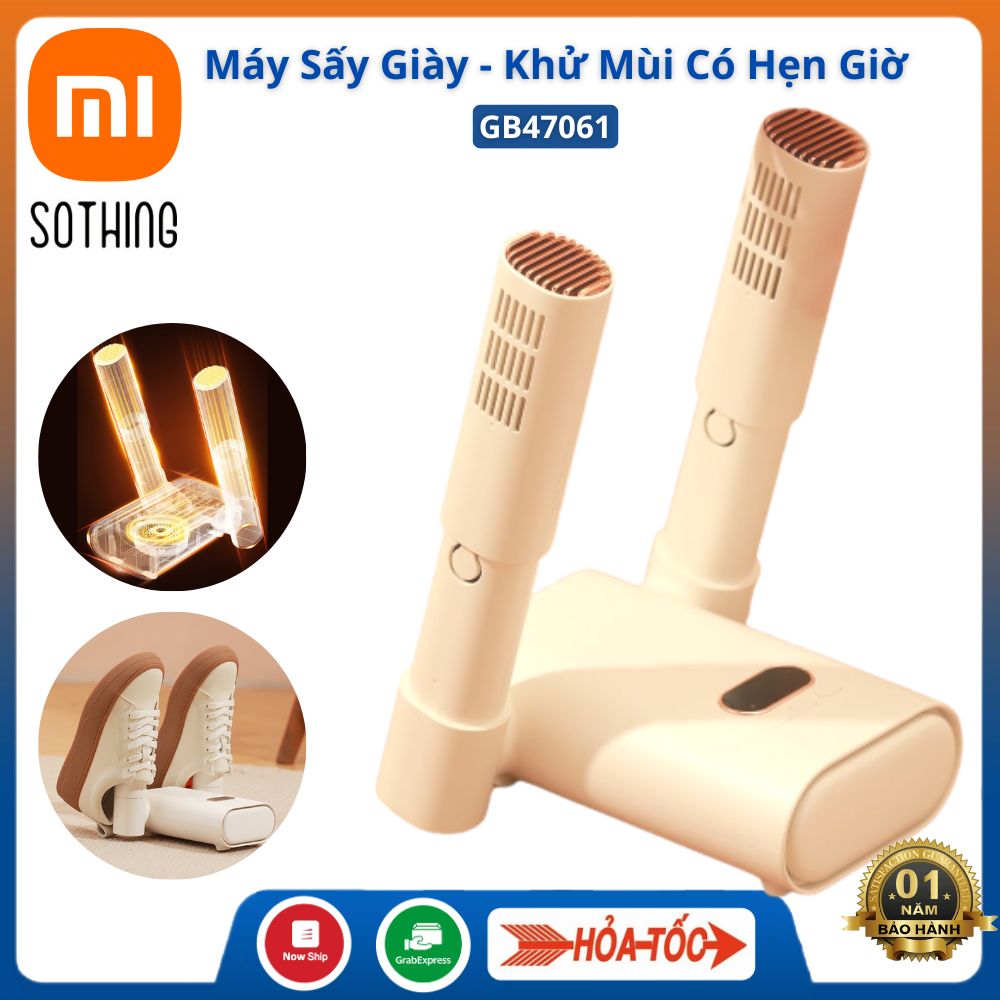 Máy sấy giày khử mùi hôi Xiaomi Sothing GB47061 Máy làm khô giày đa năng có hẹn giờ giúp loại bỏ vi khuẩn gây mùi ở giầy tất vớ bằng nhiệt uv thông minh Bảo hành 12 tháng