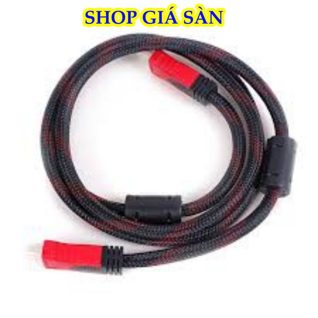Dây hdmi, dây cáp tín hiệu hdmi 1.4v tròn 1,5m bọc lưới, truyền tín hiệu ổn định