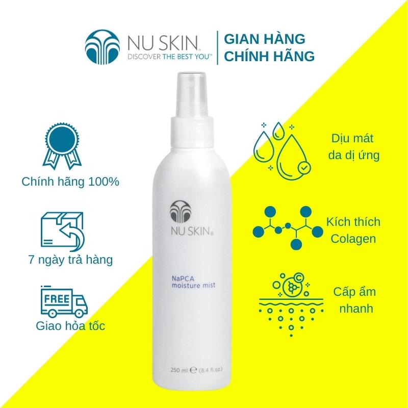 Xịt khoáng dưỡng ẩm Nuskin NaPCA Moisture Mist chống lão hóa 250ml - Xịt khoáng dưỡng ẩm phun sương - Hàng cao cấp - Xịt khoáng