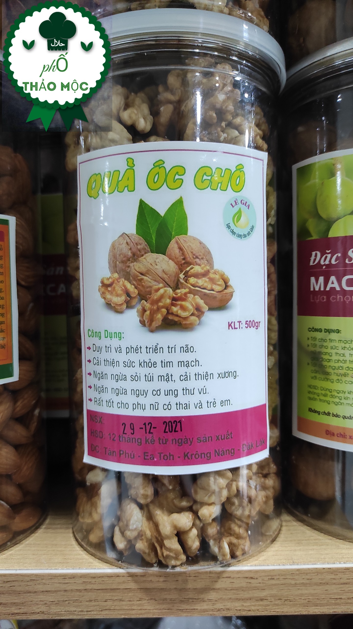 Nhân hạt óc chó vàng mỹ 400gr