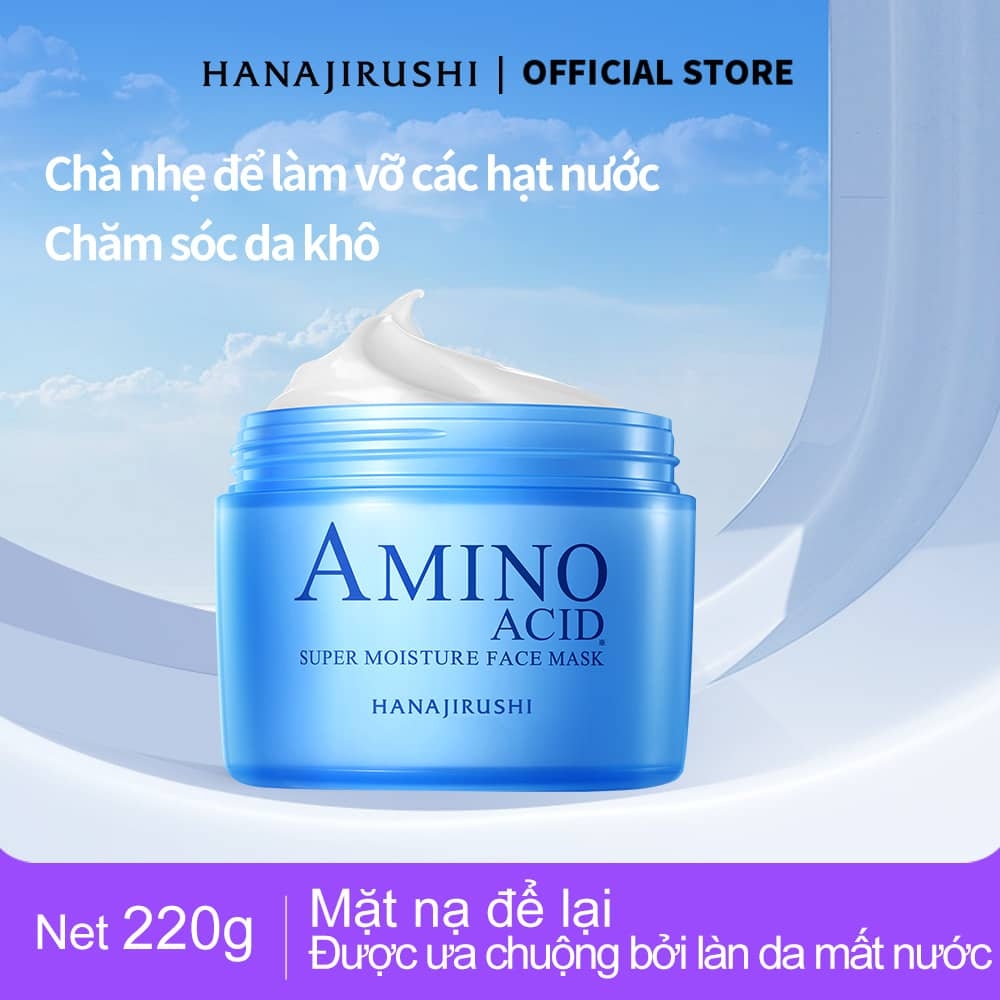 Mặt nạ ngủ nước HANAJIRUSHI 80g / 220g Giữ ẩm và cải thiện độ đàn hồi HANAJIRUSHI Water Sleeping Mask