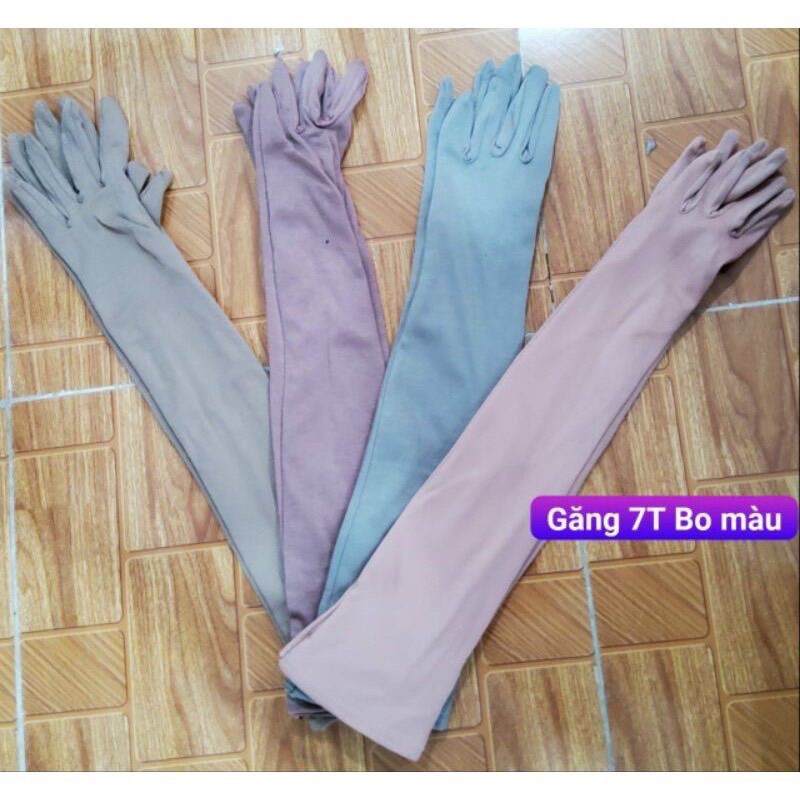 Găng Tay Thun Lạnh Giản 4 Chiều 2 Lớp chiều dài 7 tấc hết cánh tay  - 3