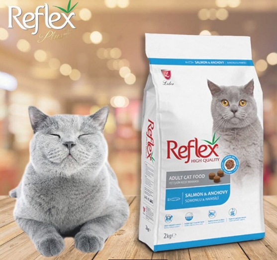Hạt Reflex Adult Salmon & Anchovy 15kg - Thức ăn mèo trưởng thành vị cá hồi & cá cơm