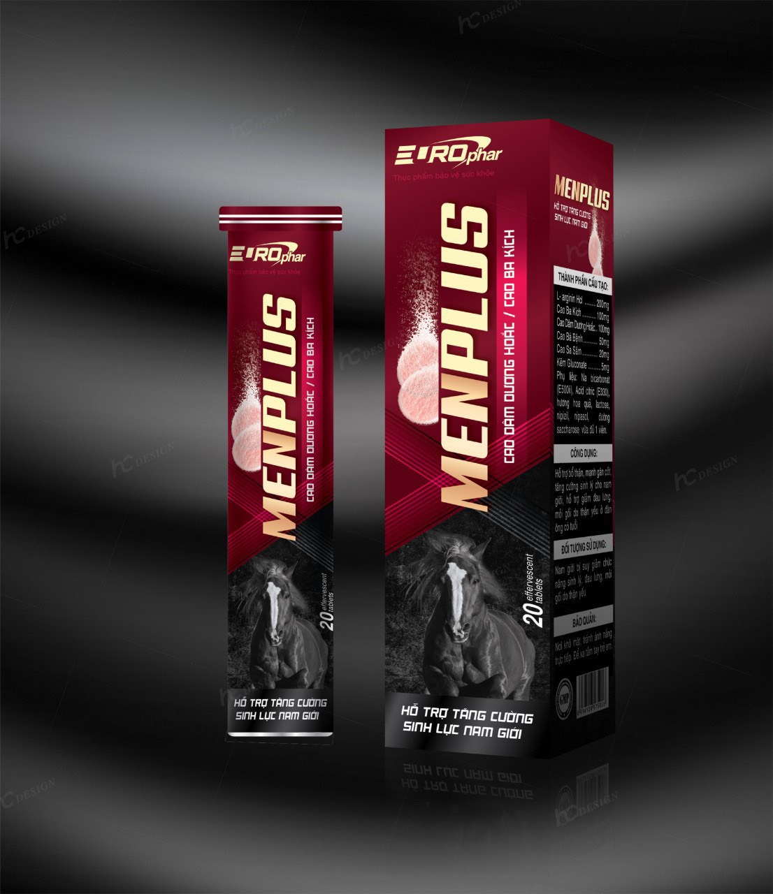 Manpluss Viên Sủi tăng cường sinh lý nam giới - hộp 20 viên