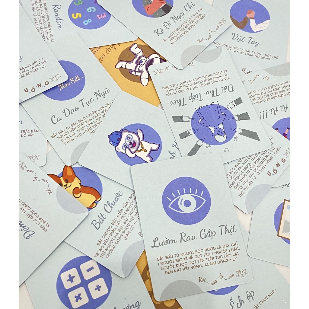 ♀ Bộ bài Drinking game Uống đê phiên bản Trò Chơi - Bài noc out cho các cặp đôi đội nhóm giải trí cho bữa tiệc