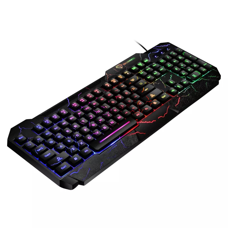 Bàn phím game thủ giả cơ divipard gk 60 kết nối cổng usb led 7 màu