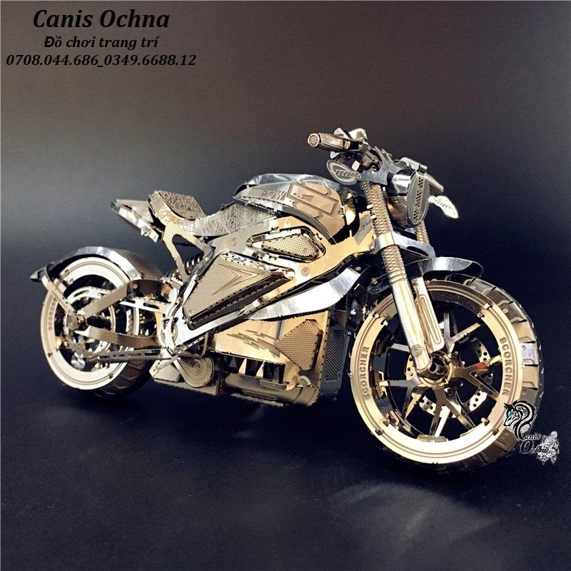 Mô hình lắp ráp kim loại 3d_xe moto avenger_avenger motorcycle
