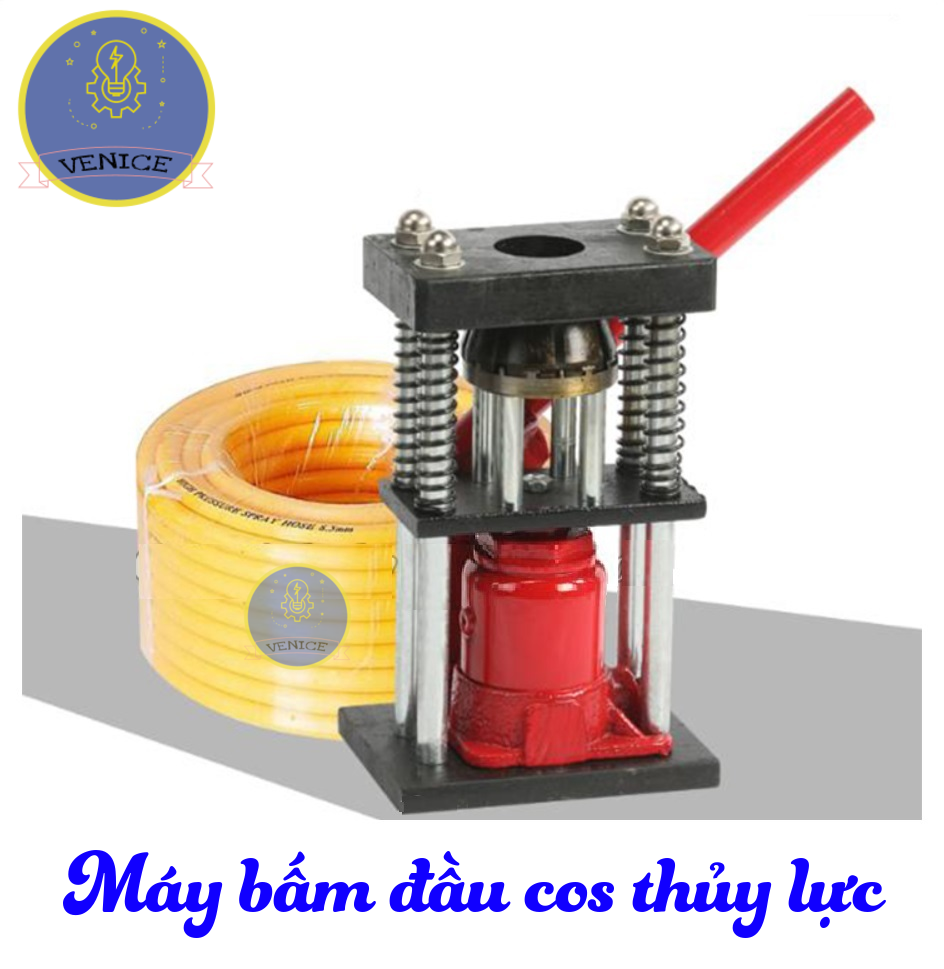 Máy bấm đầu cos thủy lực, bấm đầu ống dây áp lực cao 8mm ~ 13mm, máy ép đầu dây rửa xe 3 tấn - Bảo hành 12 tháng