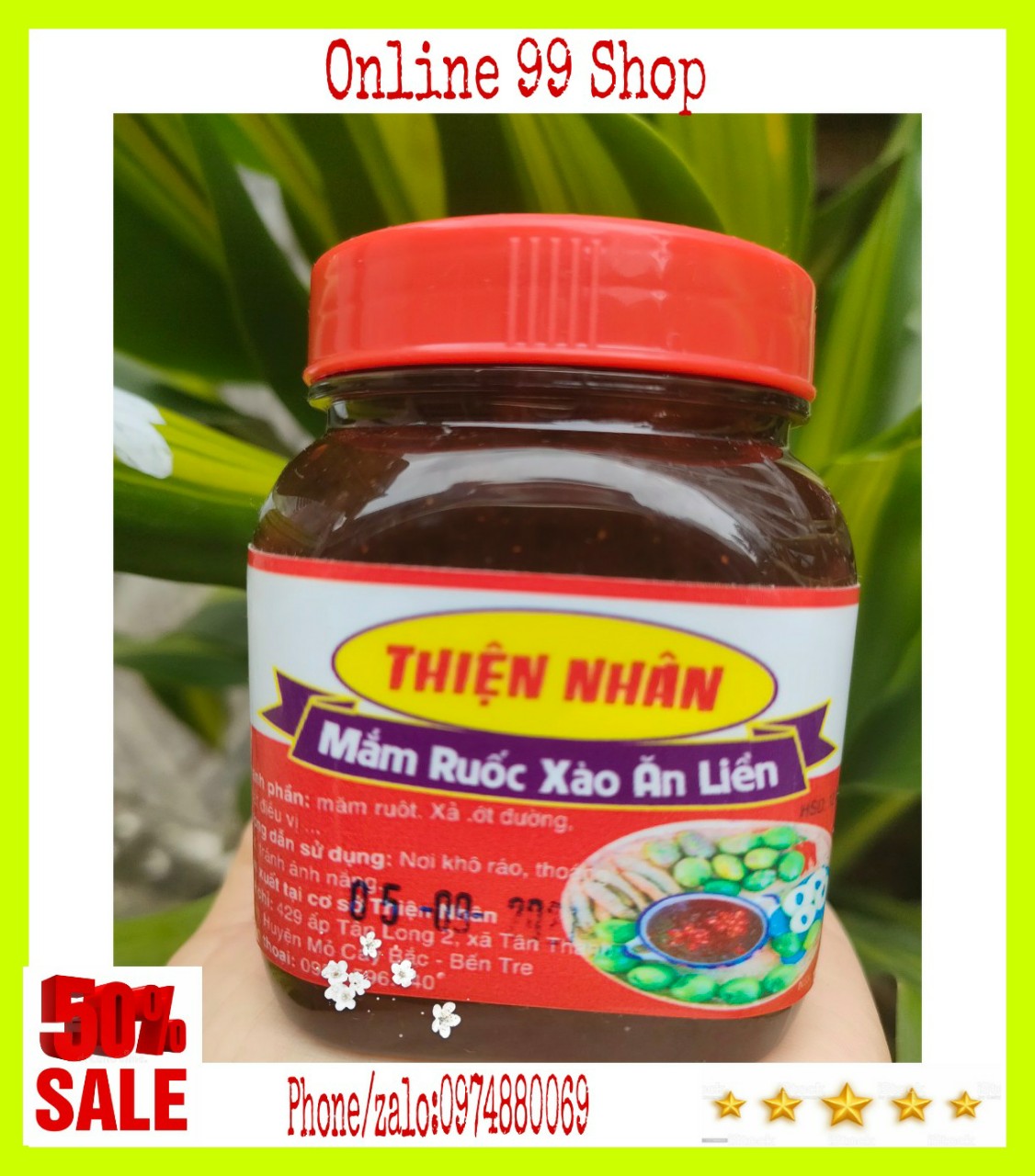 Mắm ruốc xào xả ớt hủ 200gr