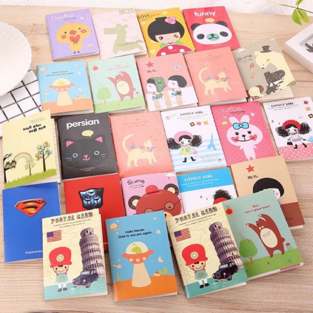 Quà tặng - Combo 5 sổ ngộ nghĩnh