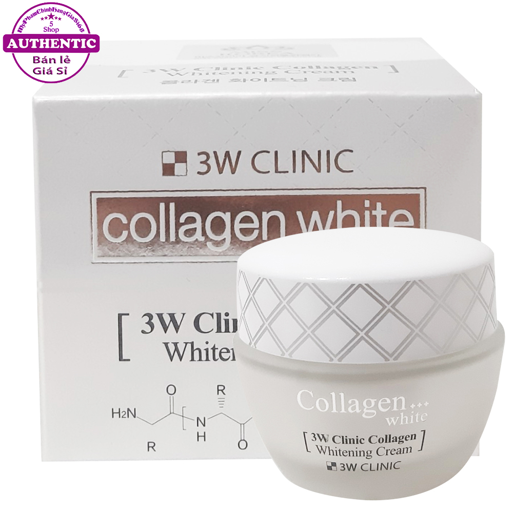 KEM DƯỠNG TRẮNG DA MẶT 3W CLINIC COLLAGEN WHITENING CREAM 60ML