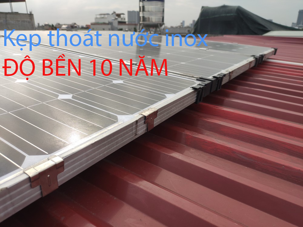 Kẹp thoát nước solar inox 304-35mm-40mm