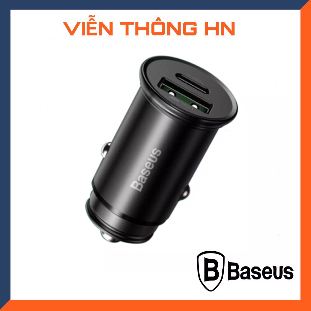 Tẩu sạc nhanh oto Baseus 2 cổng pd 3.0 qc 4.0 5a 30W - củ sạc có led quick charge 3.0 ô tô - cốc sạc xe hơi chống cháy nổ ứng dụng cho xe hơi ...