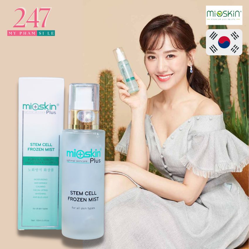 Xịt khoáng dưỡng ẩm cho da mặt 100ml Mioskin xịt khoáng cho da dầu mụn thu nhỏ lỗ chân lông phù hợp với mọi loại da myphamsile247 mi100