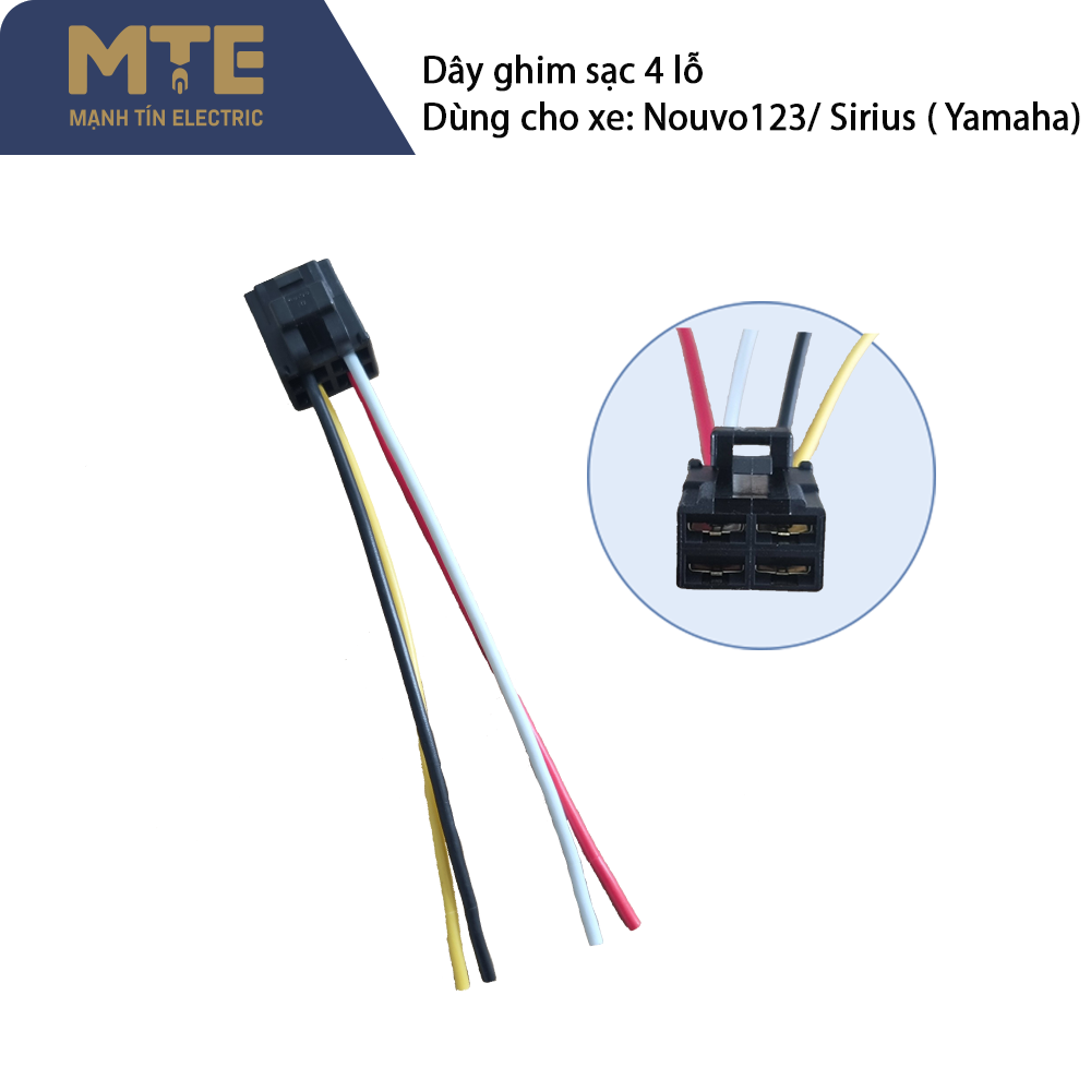 Dây ghim sạc dùng cho xe Sirius, Nouvo 123 (Yamaha)