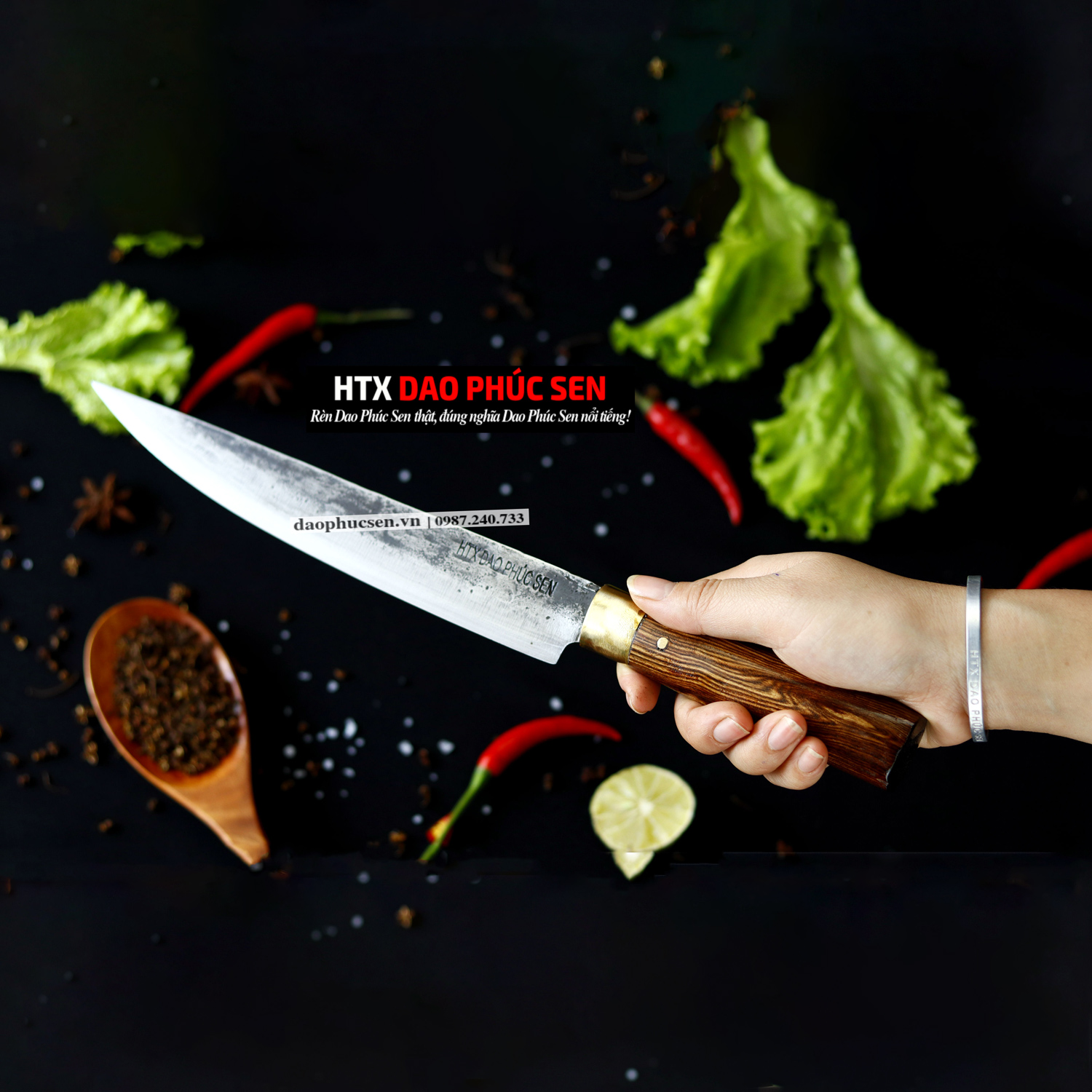 Dao phúc sen bản phile khâu đồng N14D