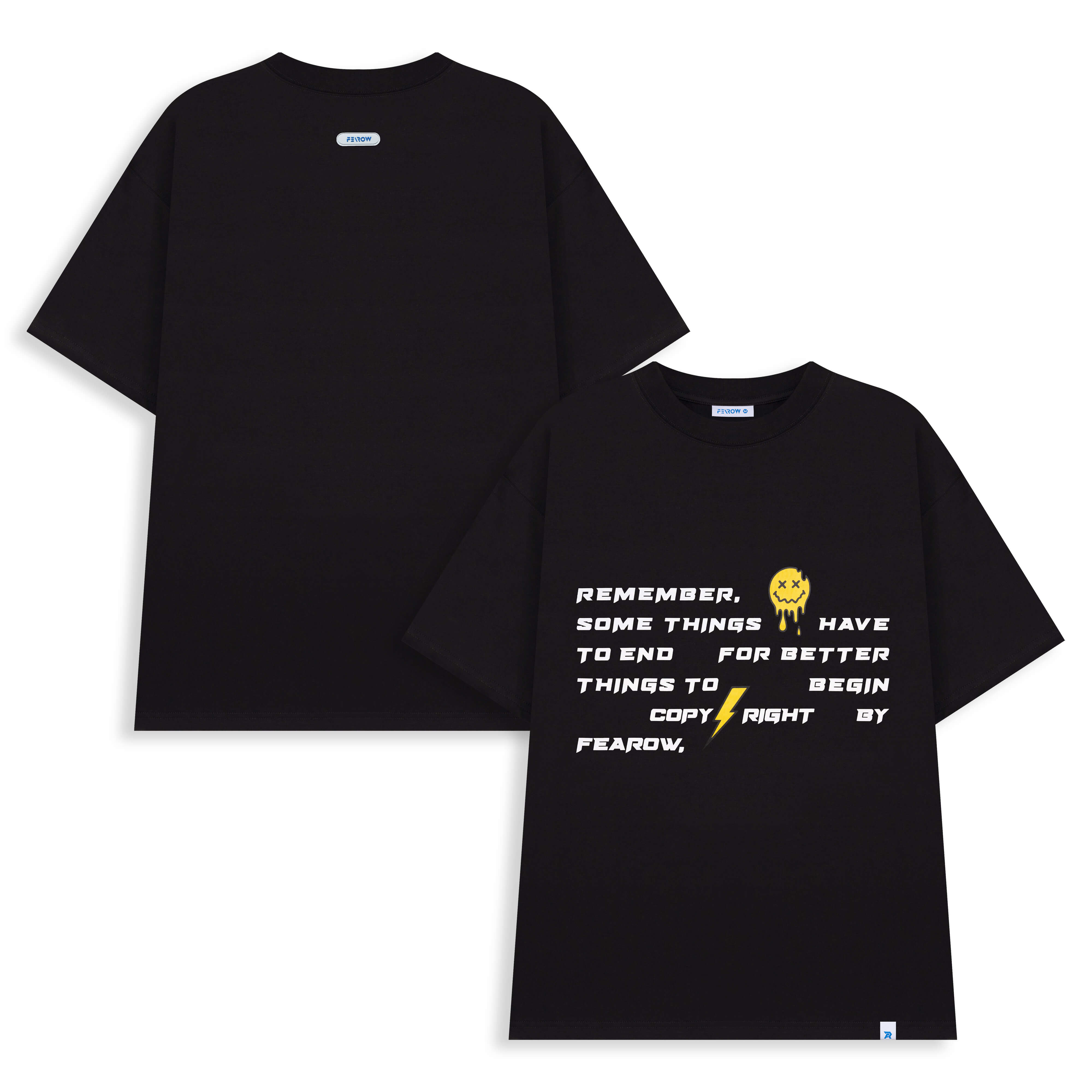 Áo thun fearow optimistic / màu đen - fw148