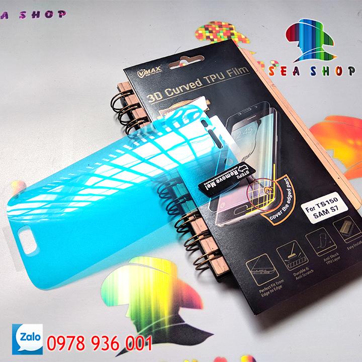 [SEASHOP] Tấm dán dẻo TPU - TRONG SUỐT Samsung Galaxy S7 - G930 full màn hình hiệu VMAX