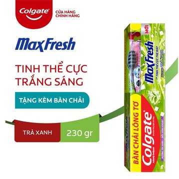 Kem đánh răng Colgate Maxfresh the mát _ trà xanh và bạc hà