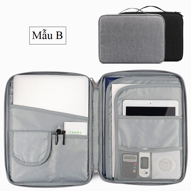 Cặp túi đựng chống sốc Laptop Ipad Surface và tài liệu giấy tờ Baona / Boona