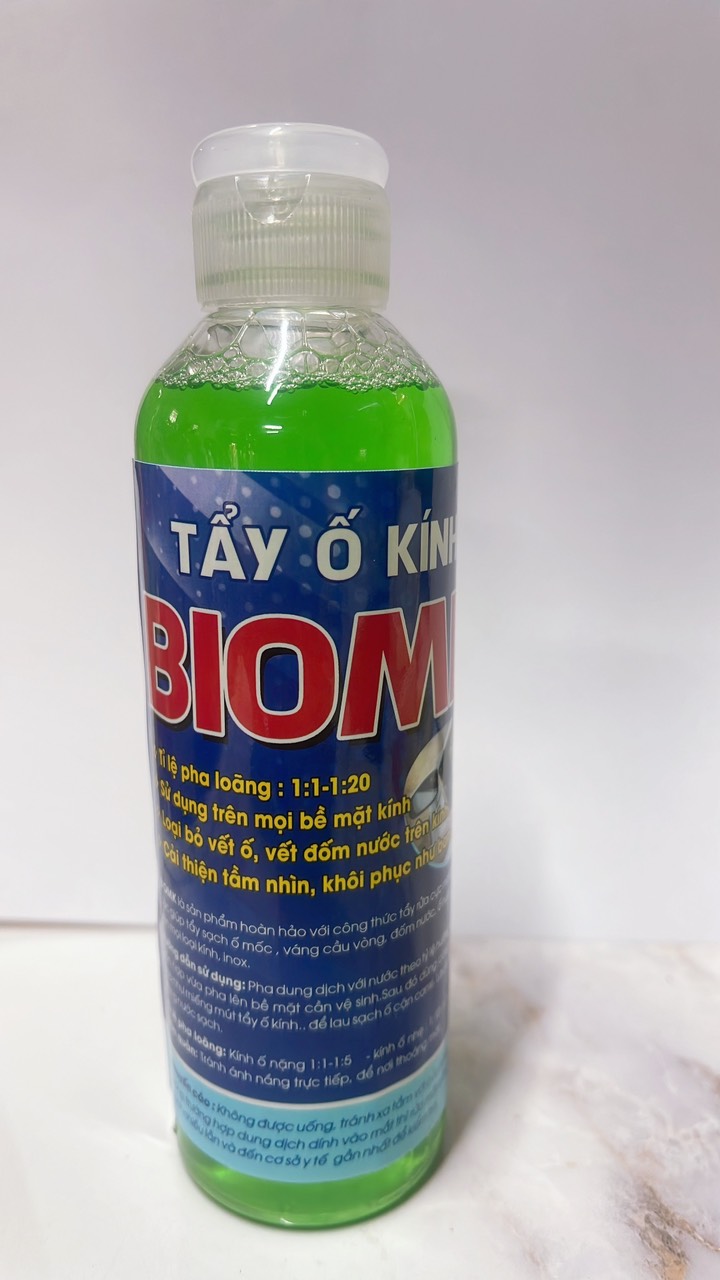 TẨY Ố KÍNH BIOMK tặng mút với bao tay