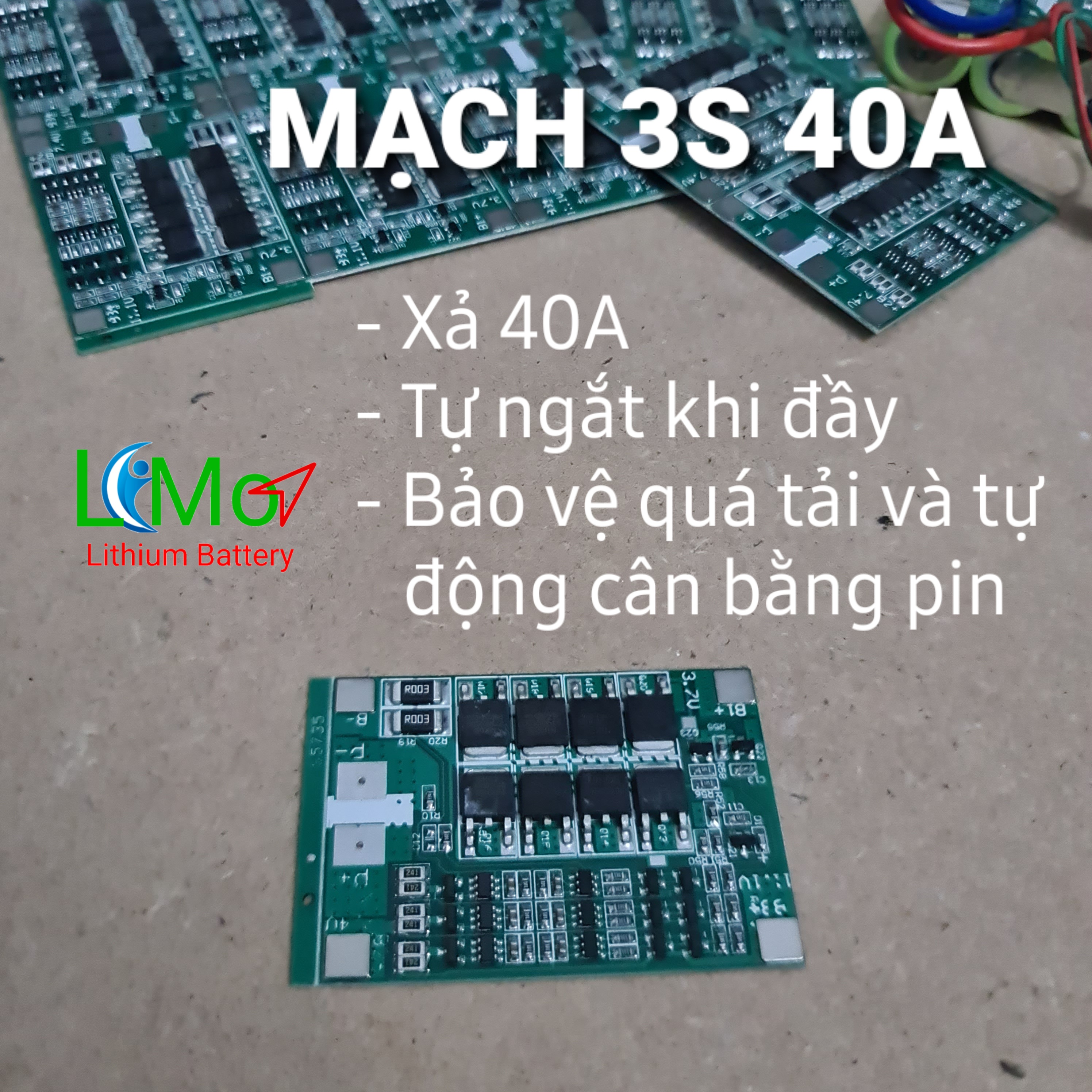 Mạch bảo vệ pin 3S 12,6v. Tự động cân bằng pin, đầy điện tự ngắt, bảo vệ không xả sâu. Mạch bảo vệ pin lithium, li-ion. Mạch sạc pin 3S hỗ trợ sạc nhanh