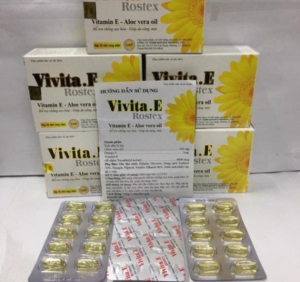 Vivita e bổ sung vitamin e hỗ trợ chống oxy hoá giúp sáng da mịn da, sản phẩm có nguồn gốc xuất xứ rõ ràng, đảm bảo chất lượng, dễ dàng sử dụng