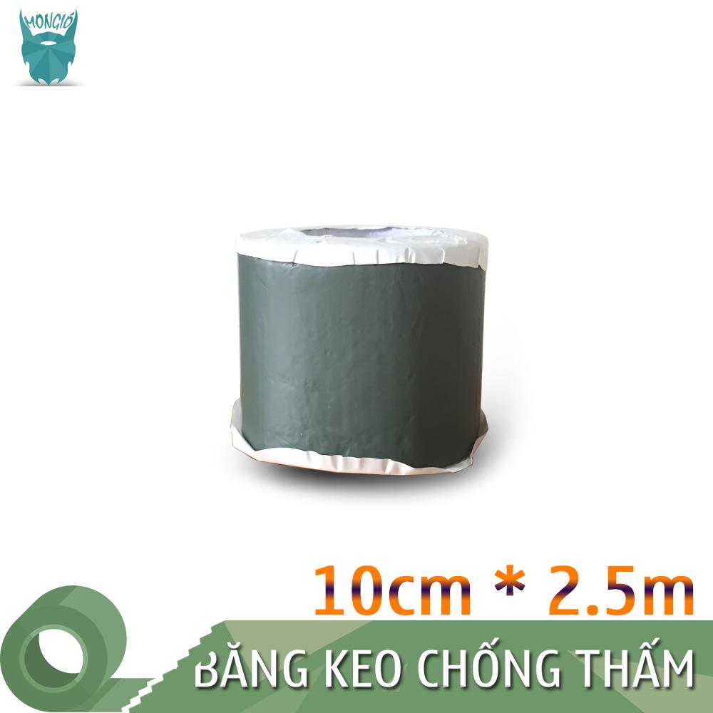 10cm x 2,5m - Băng Keo Dán Bạt HDPE Chống Thấm Nước, Dán Mái Tôn - 10cm x 2,5m (Màu XANH LỤC)