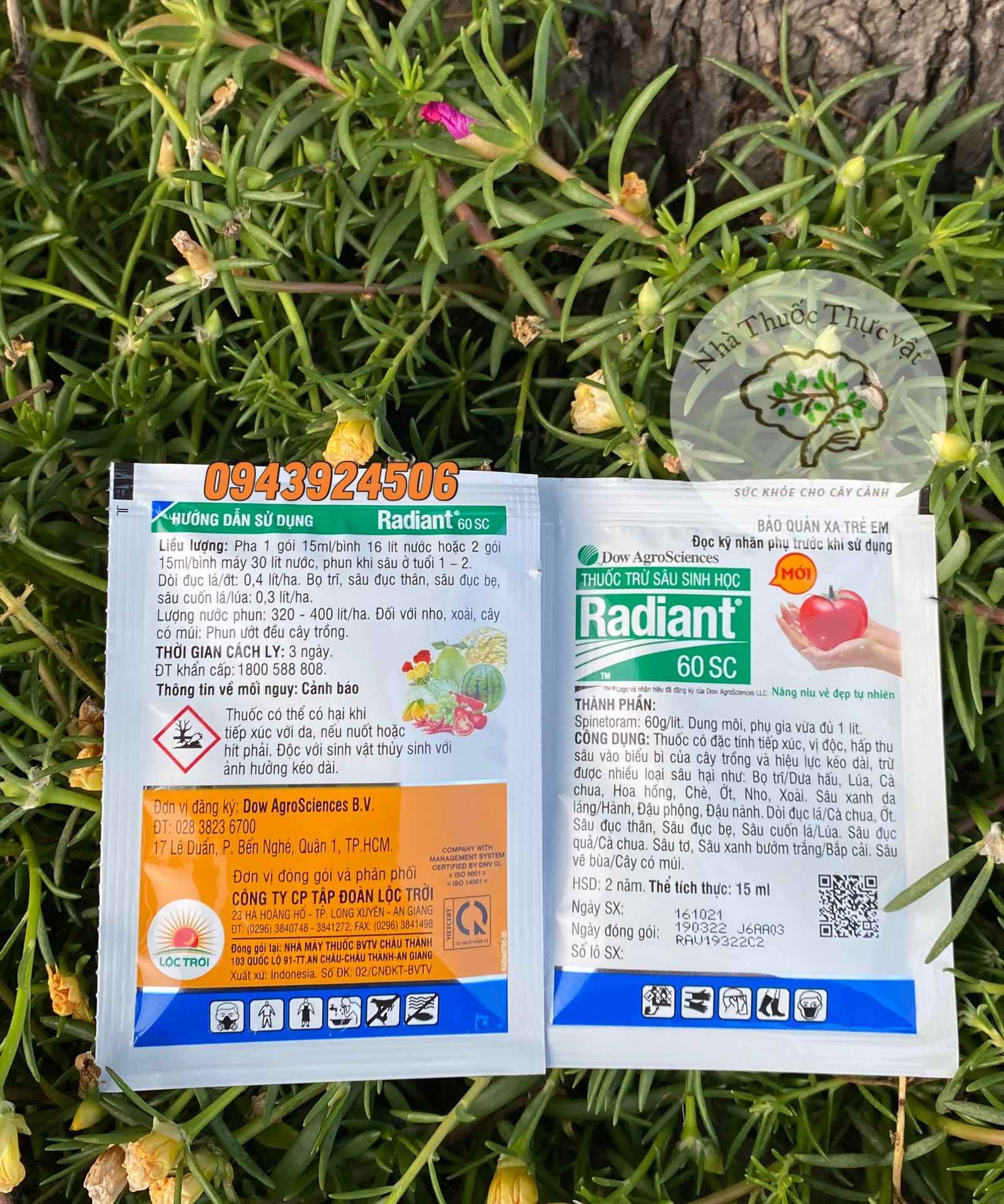 Radiant 60sc phòng trừ sâu sinh học gói 15ml