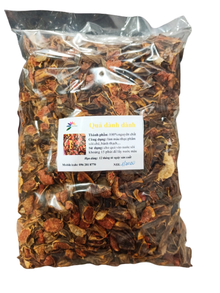 Quả dành dành bổ - nguyên liệu tự nhiên tạo màu vàng - 400gr