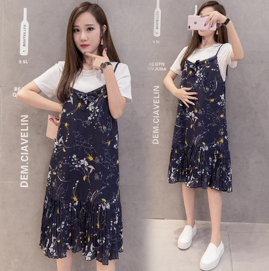 Đầm yếm bầu công sở chất mát AZ07