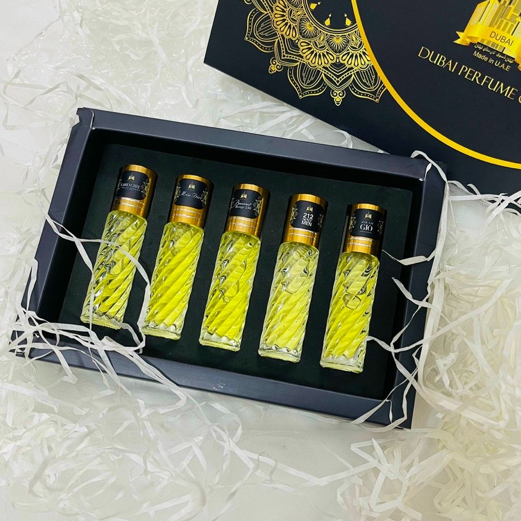 Sét dầu thơm dubai 5 chai sang trọng - cuốn hút - tinh tế, 3 mùi nữ 2 nam
