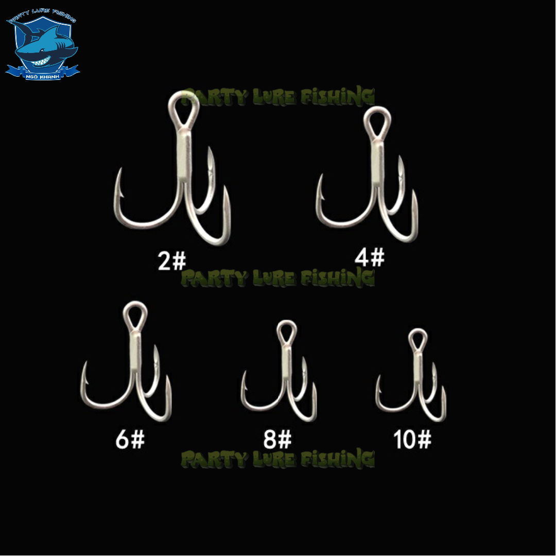 10 lưỡi BKK câu cá loại 3 tiêu độ cứng 3X , lưỡi lắp mồi câu lure, cá sắt câu cá lóc và các loại mồi câu chẽm