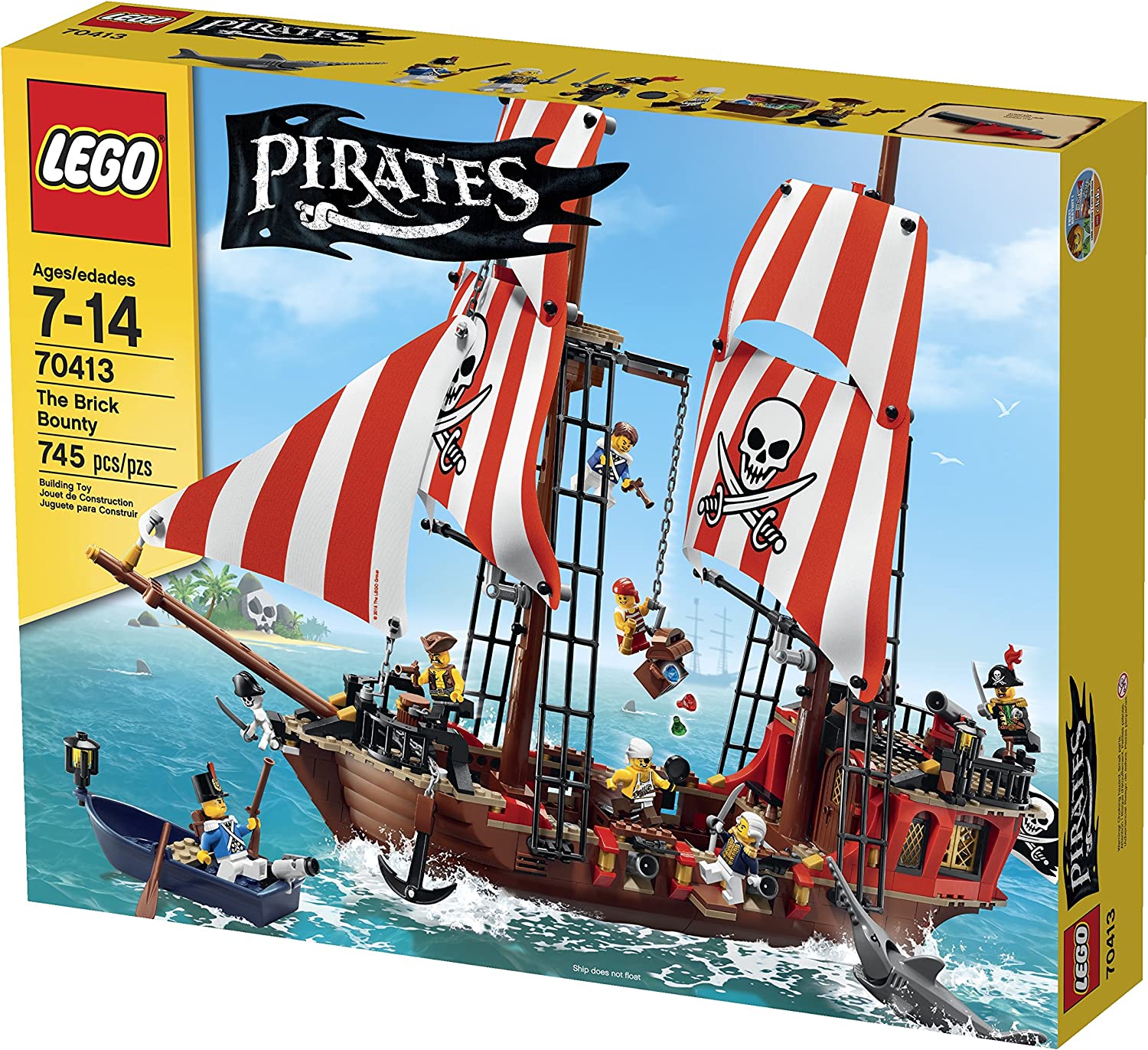 BRICK4U - LEGO  PIRATES - 70413 - THE BRICK BOUNTY – TÀU CHIẾN HẢI TẶC