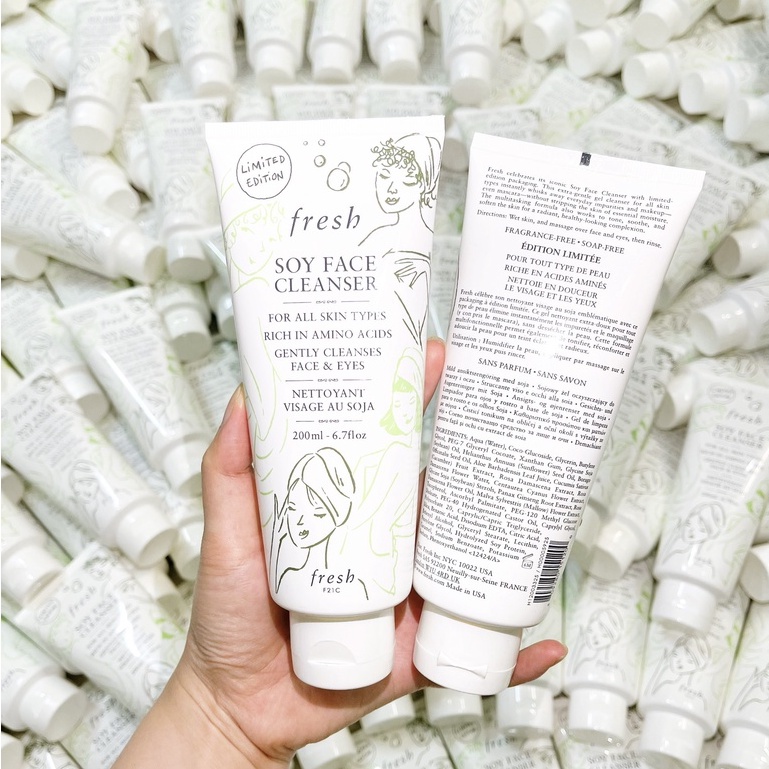 Sữa Rửa Mặt Dịu Nhẹ Cân Bằng Độ Ẩm Dành Cho Da Nhạy Cảm Fresh Soy Face Cleanser cao cấp chất lượng đảm bảo chính hãng uy tín giá tốt 100%