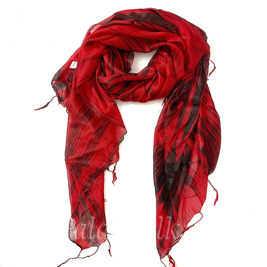 Khăn Lụa Tơ Tằm Palacesilk màu đỉ đô #mềm mượt#nhẹ#thoáng, 100% silk, kích thước 180*85cm