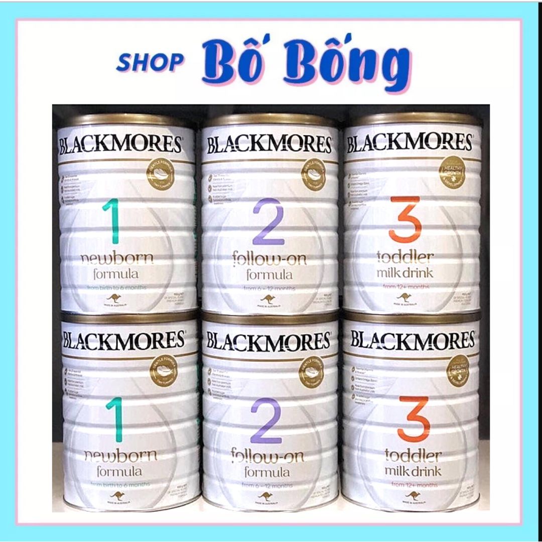 Sữa blackmores hàng úc lon 1+2+3 900g
