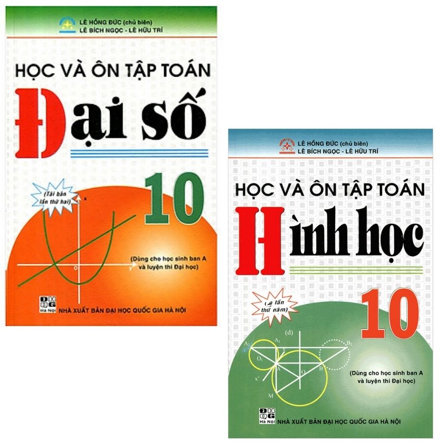 Học và ôn tập toán đại số + hình học 10