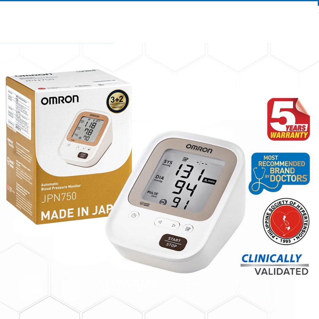 [CHÍNH HÃNG] Máy đo huyết áp bắp tay tự động OMRON JPN750 sản xuất tại Nhật Bản - bảo hành 5 năm