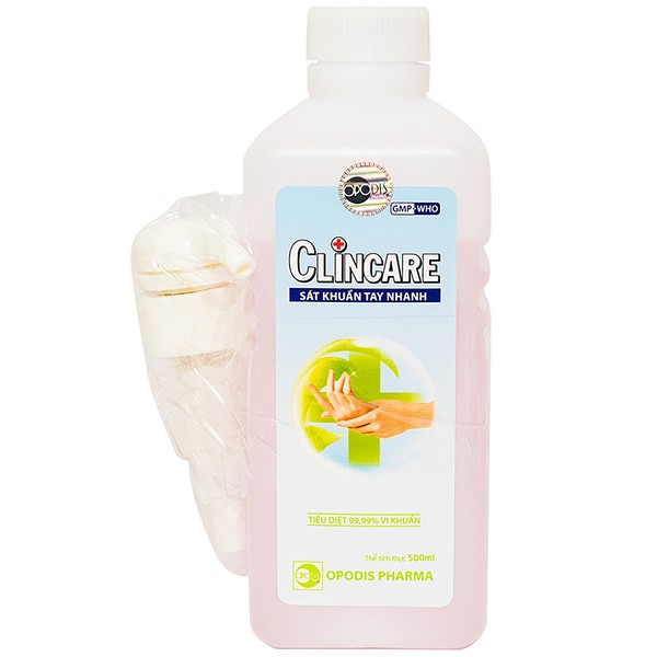 500ml nước sát khuẩn tay nhanh clincare dạng xịt tiện lợi
