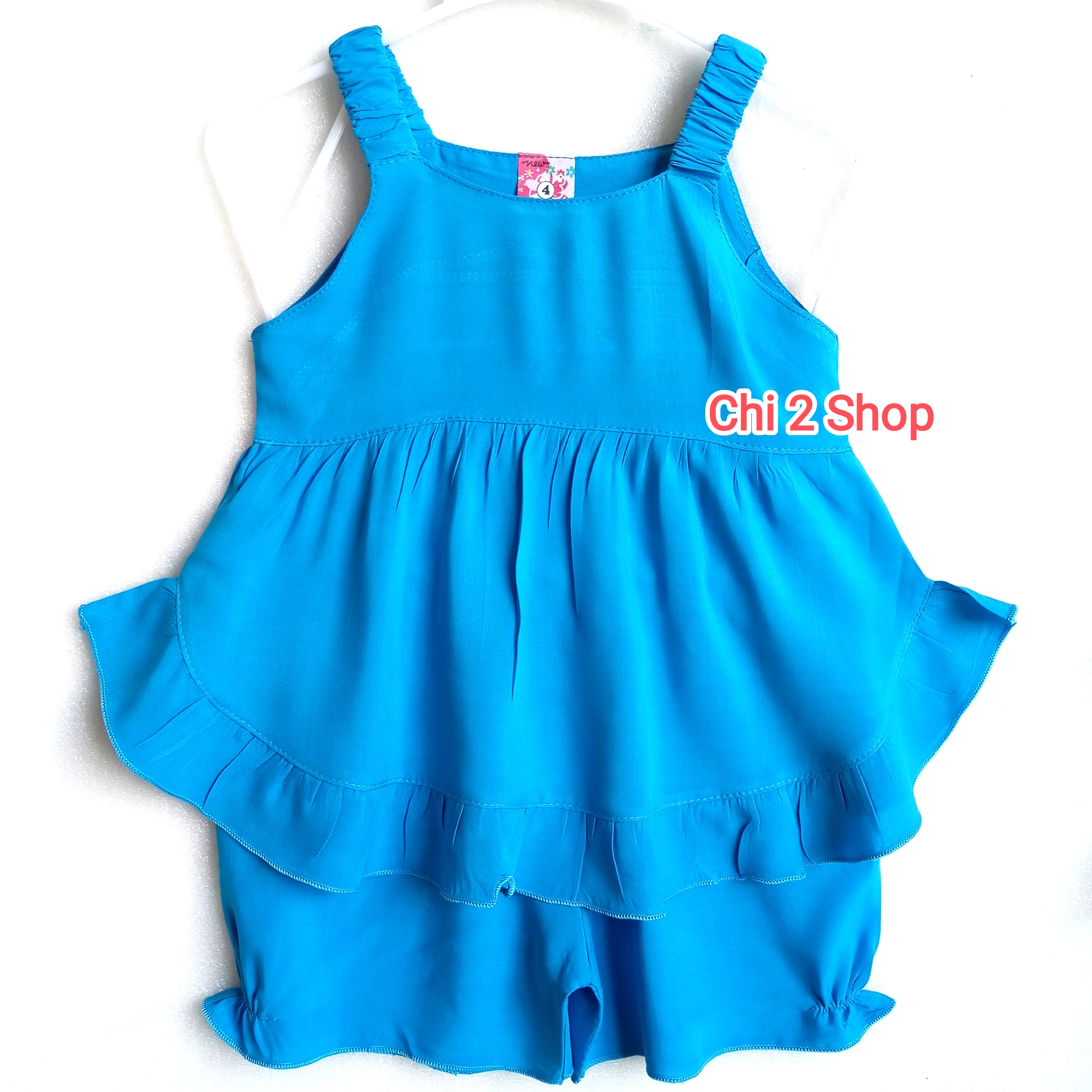 Baby Girl's Linen Outfit C2H06, Newborn Baby Clothes, Tank Top, Children's Clothes under 3 Years Old, Cheap, Cool Home Clothes - 3
