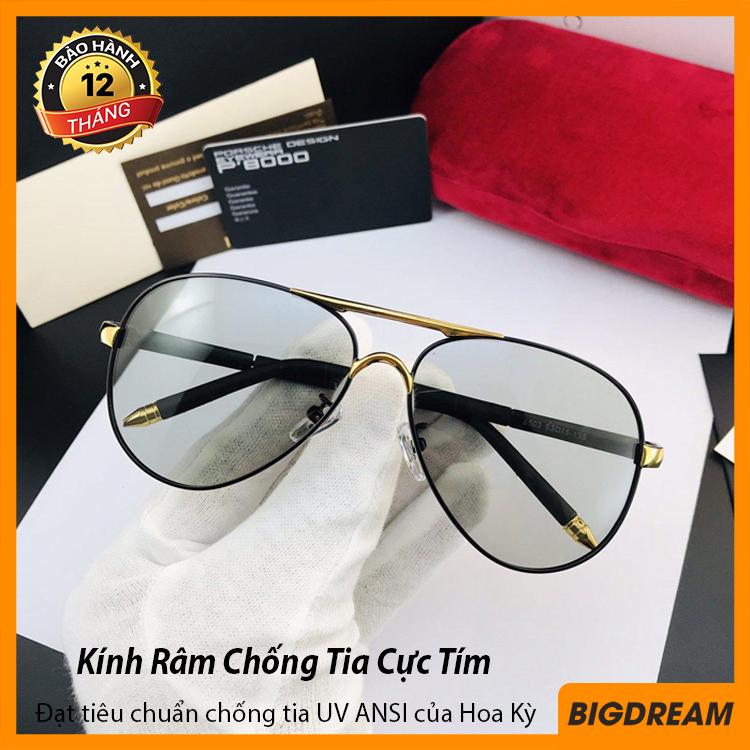 Kính mát nam đổi màu khi ra nắng - Mắt kính nam đổi màu dùng cho ngày và đêm BD8503 - Mắt kính chống tia UV cao cấp