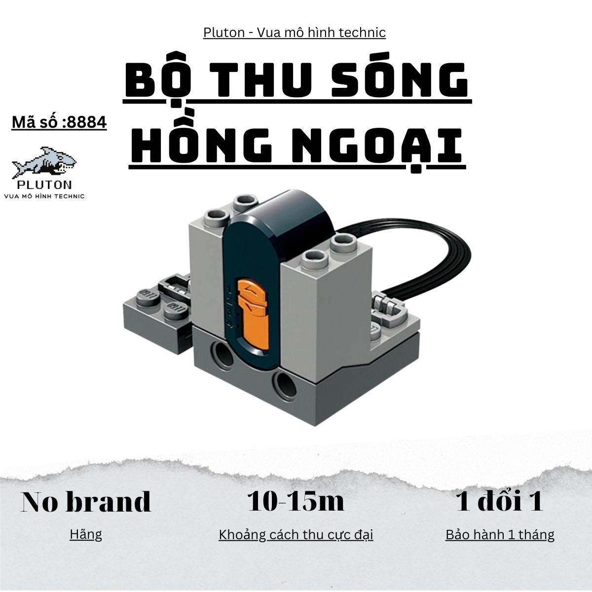 Đồ chơi mắt nhận tín hiệu 8884 tương thích 9686-technic-education dùng với bộ điều khiển từ xa