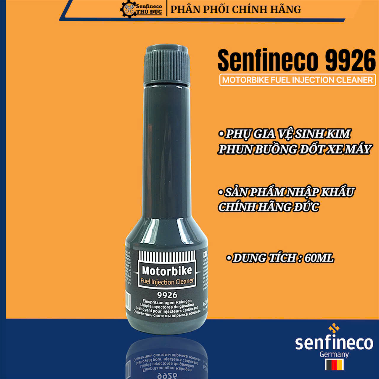   HCM Vệ Sinh Kim Phun Buồng Đốt Xe Máy  100% CHINH HÃNG ĐỨC  Senfineco 9926  60ML  