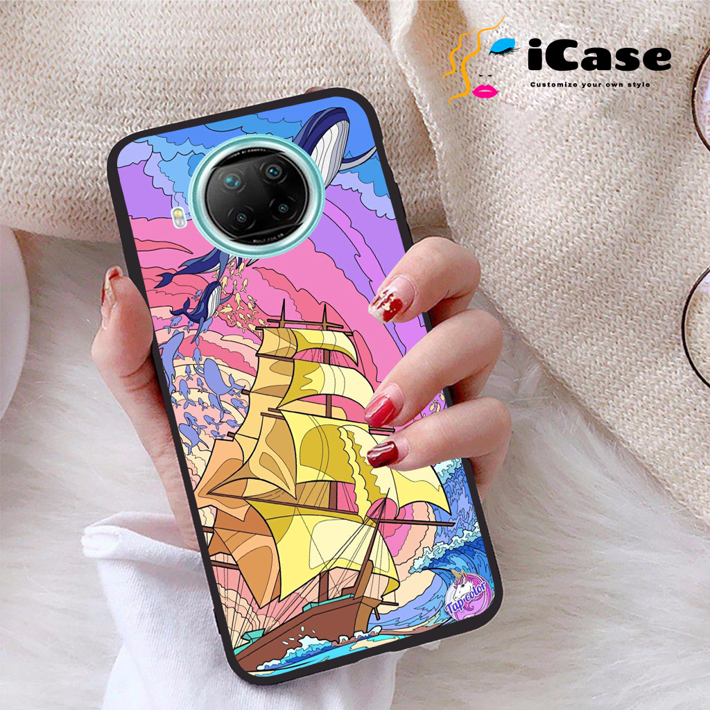 Ốp lưng xiaomi redmi note 9 pro 5g viền dẻo tpu bst sea