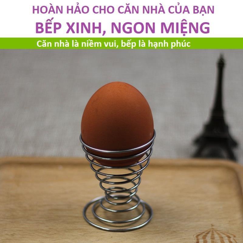 Combo 4 Ly ăn hột vịt vòng xoắn bằng inox, bền, đẹp