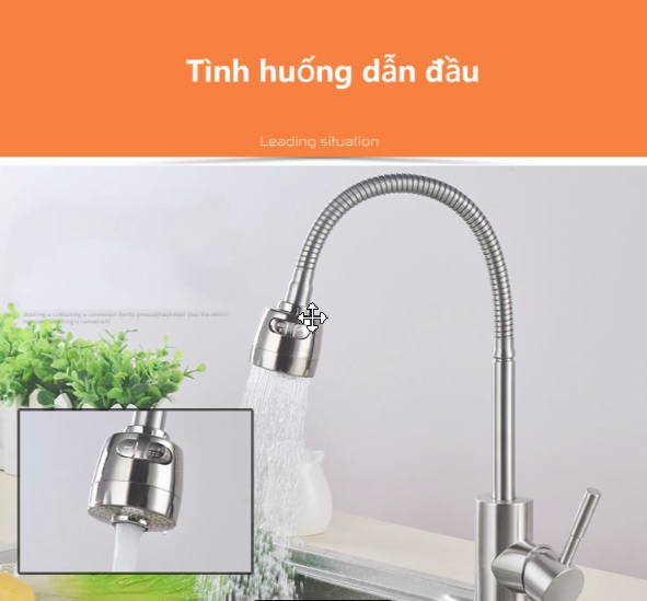 Vòi sen  inox tăng áp siêu mạnh tiết kiệm nước độ bền cao