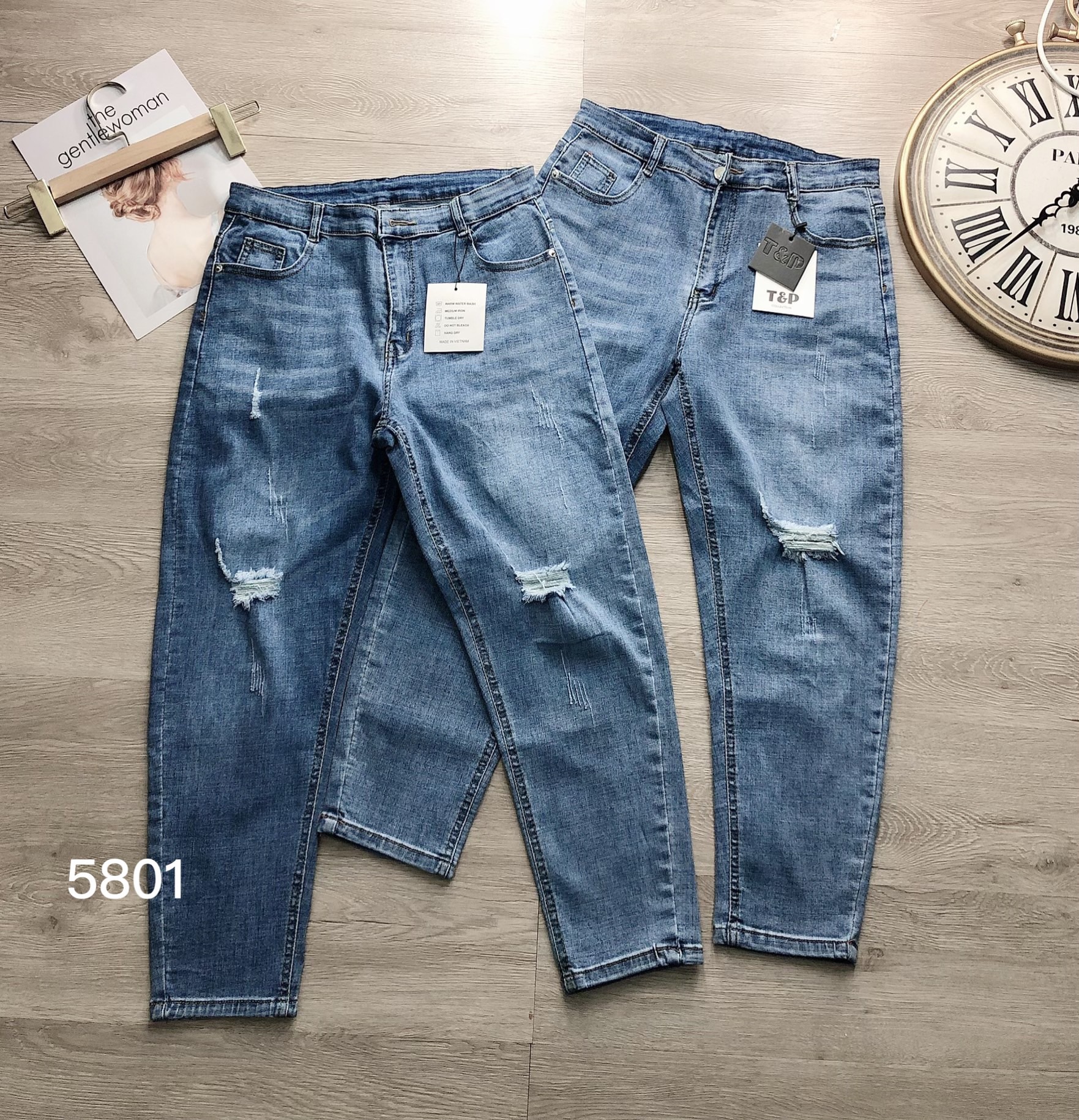 Quần jean baggy cao cấp bigsize 60-85kg vải co giãn